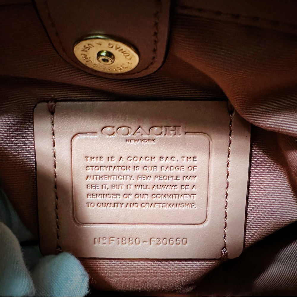 Coach soho shoulder bag Quilted Pink Satchel small crossbody bag tote bag - Picture 10 of 17